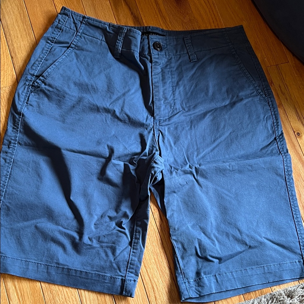 Aeropostale Men's Navy Flat Front Shorts